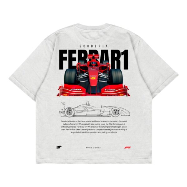 CLEAN WHITE FERRARI TEE